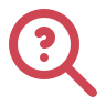 Icono lupa con interrogante